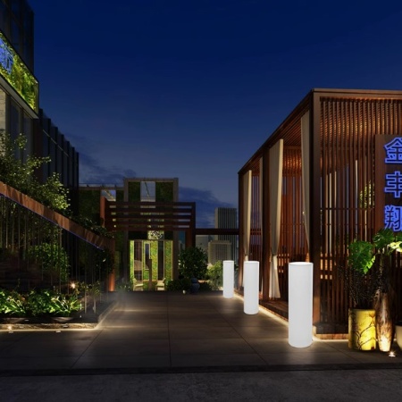 Светильник Цилиндр 30х180 питание от  220, RGB