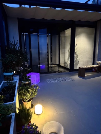 Светильник Куб 43 с питанием от АКБ, RGB